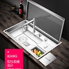 Chậu rửa bát kèm máy rửa cốc có nắp đậy VNM-ARAS-2944