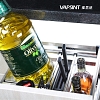 Giá gia vị dụng cụ bếp chất liệu Inox304 kèm thanh ray giảm chấn 