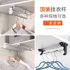 Hệ thanh móc treo quần áo có ray trượt gắn nóc tủ quần áo VNM-1425