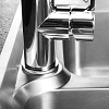 Chậu rửa bát 2 hố kèm vòi rửa, chất liệu inox SUS 304 VNM-8345M
