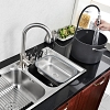 Chậu rửa 2 hố inox 304 cỡ lớn kèm chậu rửa hoa quả