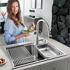 Chậu rửa bát 1 hố Inox304 kèm vòi kéo dài đa năng VNM-VSJ6845