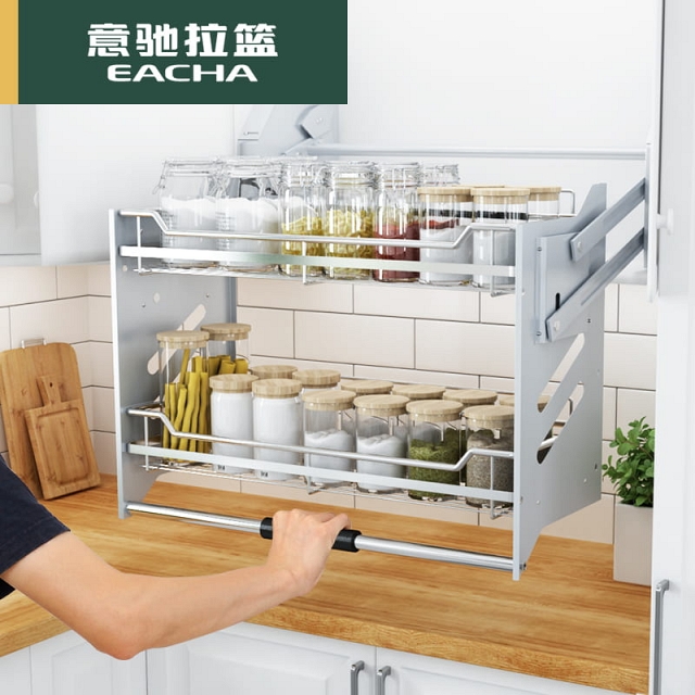 Giá bát đĩa nâng hạ tủ bếp trên thông minh VNM-EACHA-6068