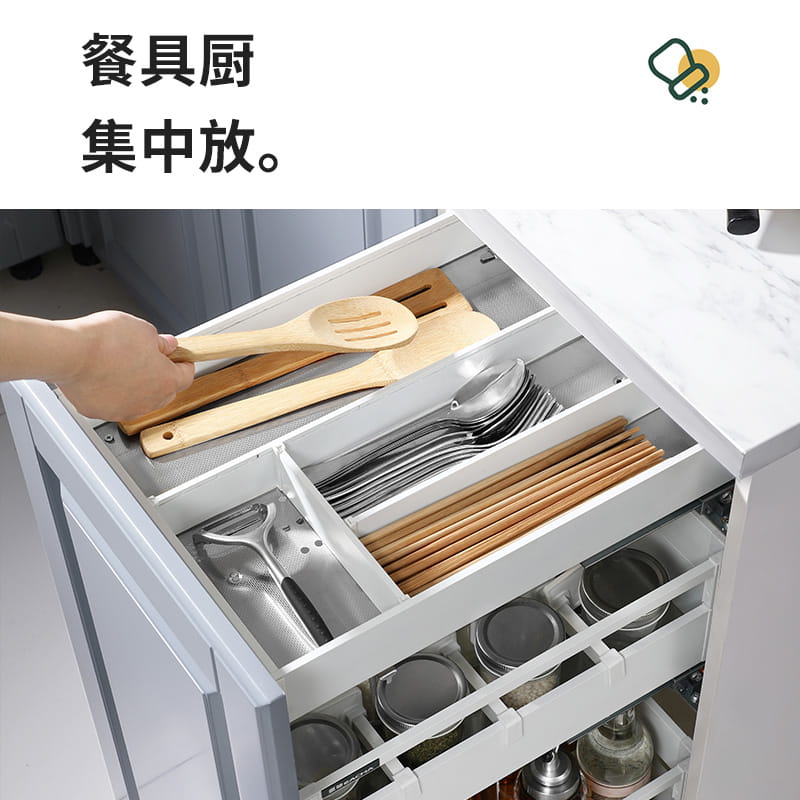 Giá gia vị dao thớt inox SUS304 3 tầng VNM-EACHA-4467