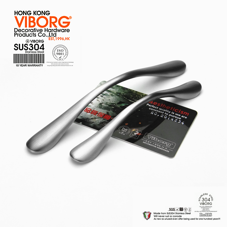 Tay nắm cửa tủ chất liệu inox SUS304 VNM-VIBORG-5383